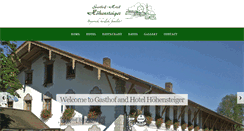 Desktop Screenshot of gasthofhoehensteiger.de